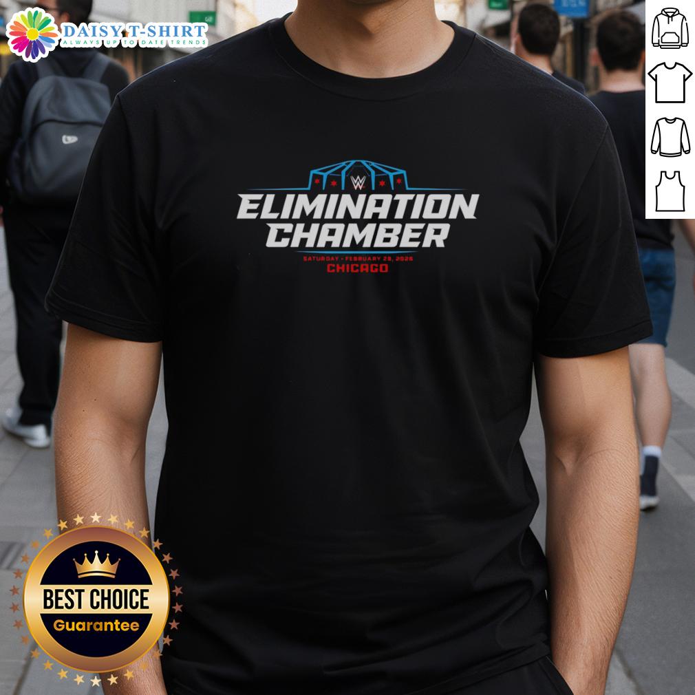 Pretty Wwe Elimination Chamber 2026 Chicago Logo T Shirt Pretty WWE Elimination Chamber 2026 Chicago logo t-shirt featuring bold graphics and vibrant colors for wrestling fans.