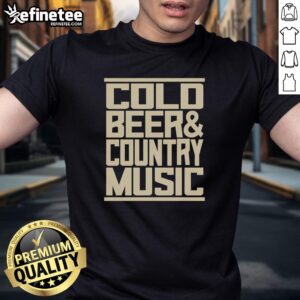 Premium Zach Top Cold Beer And Country Music T-Shirt featuring a stylish design perfect for country music fans.