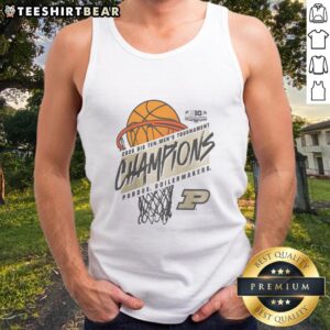 Good Purdue Boilermakers 2026 Big Ten Men's Basketball Tournament Champions tank top featuring team colors and logo.