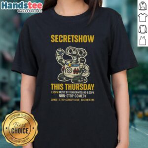 Original Secret Show this Thursday at 7:30 PM featuring Yonderwizzard at 8 PM. Ladies' Tee event.