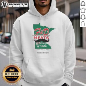 Awesome FD Meats hoodie featuring bold design, perfect for meat lovers in North Virginia, MN.