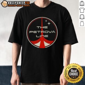 Official Project Hail Mary The Petrova Line T-Shirt featuring unique graphic design, perfect for fans of the book.