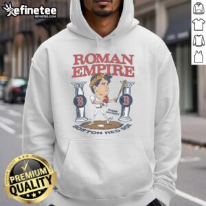 Alt Text: Awesome Red Sox Roman Anthony Roman Empire Hoodie in vibrant red, showcasing team spirit and stylish design.