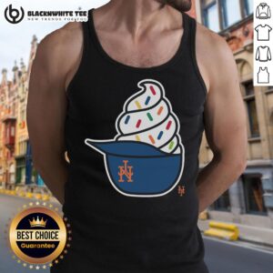 Good New York Mets ice cream tank top design featuring vibrant colors and team logo, perfect for summer sports fans.