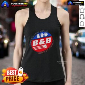 Brewsd And Battered Podcast tank top featuring stylish design from Buckets Off Apparel Co.