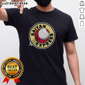 Pretty Saiyan Express T-Shirt featuring vibrant colors and a stylish design for anime fans and casual wear lovers.