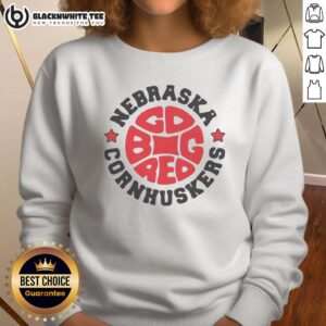 Vintage Nebraska Huskers Big Red Basketball 1970s logo sweatshirt, showcasing classic collegiate sports style.