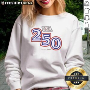Awesome USA 250 Frenogop sweatshirt in vibrant colors, perfect for casual wear and showcasing American pride.