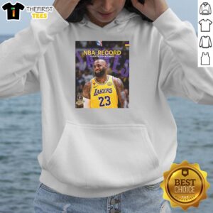 Hot King James LeBron James The Most Field Goals Made In NBA History 15838 Goals Poster T-Shirt - Image 2