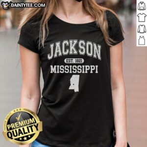 Official Jackson Mississippi Est 1821 Varsity T-Shirt - Image 3