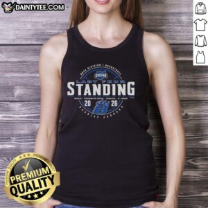Good Bradley Jaguars 2026 OHSAA Boys Basketball Division 1 Last Four Standing tank top design featuring team colors.