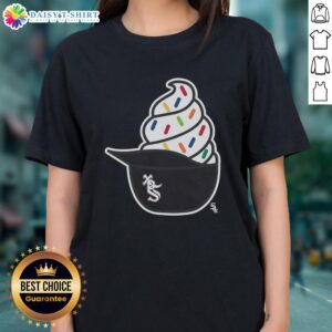 Pretty Chicago White Sox Ice Cream Ladies Tee featuring a stylish design perfect for baseball fans and summer wear.