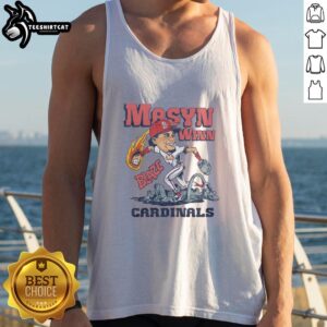 Pretty Cardinals Masyn Winn Blaze Tank Top featuring vibrant colors and stylish design, perfect for summer wear.