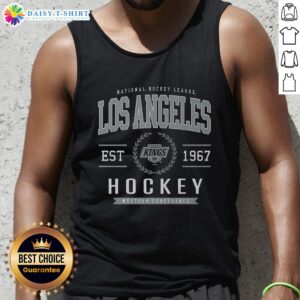 Original Los Angeles Kings Hockey Legacy Crest Tank Top showcasing team colors and logo, perfect for fans and collectors.
