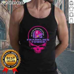 Awesome Grateful Dead tank top featuring Franklin's Tower, God Save The Child, and Taco Bell logo in vibrant colors.