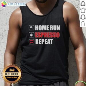 Top Home Run Espresso Repeat Tank Top featuring a sporty design, perfect for workouts and casual wear.