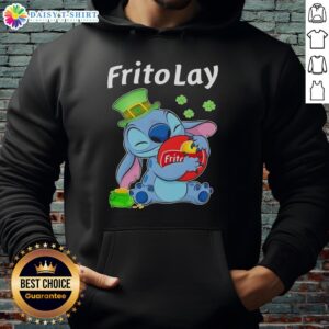 Top Stitch Hug Frito Lay Logo St. Patrick's Day Hoodie featuring a vibrant green design and festive graphics.