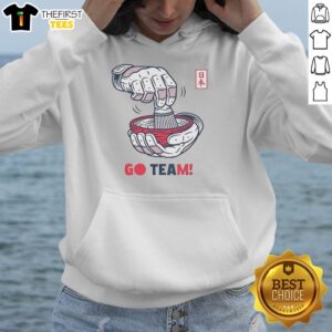 Awesome Go Team Japan tea celebration hoodie featuring vibrant colors and cultural designs for fans and supporters.