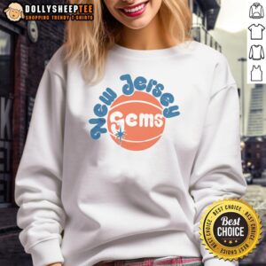 Stylish Pretty New Jersey Gems sweatshirt featuring vibrant colors and a cozy design perfect for casual wear.