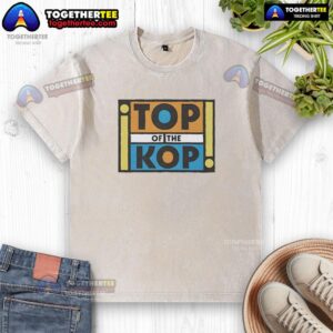 Good Top Of The Kop Washed T-Shirt featuring a stylish design perfect for Liverpool FC fans and casual wear.