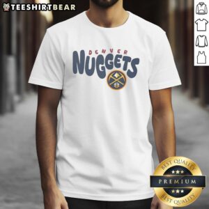 Alt Text: Awesome Denver Nuggets Bubble T-Shirt featuring vibrant graphics, perfect for fans supporting the team in style.