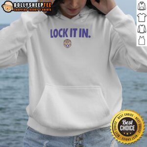 Alt Text: Official LSU Tigers 2026 Lock It In Hoodie featuring bold team colors and logo for fans and supporters.