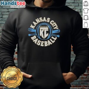 Nice KC Baseball crown and bat royal hoodie featuring a stylish design for baseball fans.