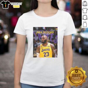 Hot King James LeBron James The Most Field Goals Made In NBA History 15838 Goals Poster T-Shirt - Image 3