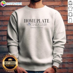 Awesome Home Plate Social Club Asheville Tourists 2026 Giveaway logo sweatshirt showcasing vibrant design.