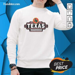 Cozy Original Texas Roadhouse sweatshirt featuring the brand logo, perfect for fans and casual wear enthusiasts.
