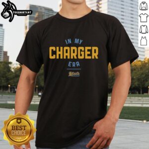 Good In My Charger Era Leland Chargers T-Shirt featuring bold graphics and vibrant colors for passionate fans.