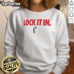 Hot Cincinnati Bearcats 2026 Lock It In Sweatshirt featuring team logo and stylish design for fans.