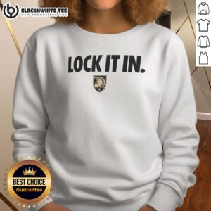 Top Army Black Knights 2026 Lock It In Sweatshirt featuring bold team graphics and a comfortable fit for fans.
