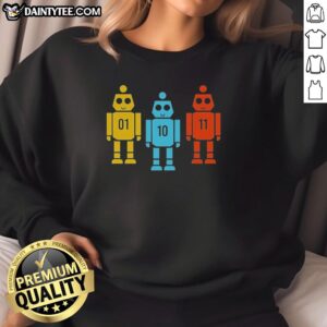 Good Robot sweatshirt featuring a modern design with vibrant colors and a cozy fit, perfect for casual wear.