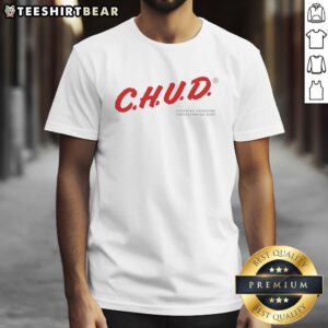 Alt Text: Premium Chud Charming Handsome Understanding Dude logo T-shirt design featuring vibrant colors and stylish graphics.