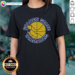 Original Golden State Warriors Mitchell & Ness Ladies Tee showcasing team logo and stylish design for female fans.