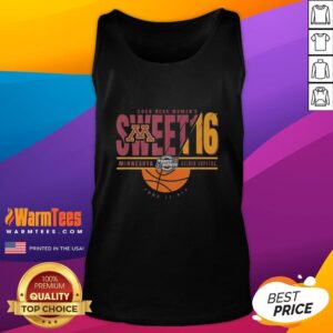 Good Minnesota Golden Gophers NCAA Women's Sweet 16 tank top for Men's March Madness 2026, perfect for fans.