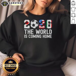 Good 2026 World Cup football sweatshirt featuring vibrant design, celebrating the return of the tournament to home soil.