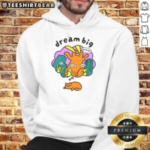 Classic hoodie featuring 'Nice Dream Big' graphic, perfect for casual wear and inspiring motivation.