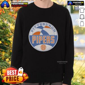 Good Aba Pittsburgh Pipers logo sweatshirt featuring a vibrant design celebrating the iconic basketball team.