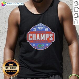 Good Florida Gators 2025 SEC Women's Gymnastics Champions tank top showcasing team pride and athletic spirit.