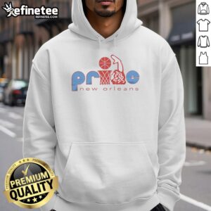 Colorful Hot New Orleans Pride Hoodie featuring vibrant designs celebrating LGBTQ+ community and Mardi Gras spirit.