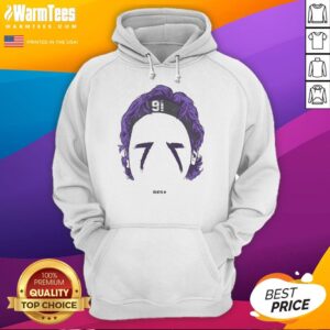 Alt Text: Premium Trey Hendrickson Baltimore Blank Face Hoodie in black, showcasing stylish design and comfortable fit.