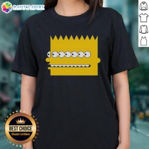 Funny ladies tee featuring 'Hot Simps Multi' design, perfect for casual wear and humor lovers.