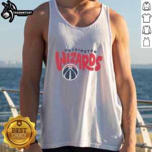 Good Washington Wizards Bubble Tank Top featuring team colors and logo, perfect for fans and casual wear.