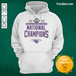 2026 NCAA Women's Wrestling National Champions hoodie featuring Nice McKendree Bearcats logo and design.