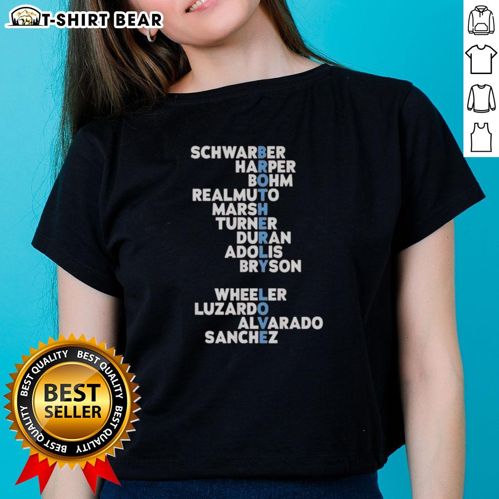 Top 2026 Philadelphia Phillies Baseball Brotherly Love Names Ladies Tee Top 2026 Philadelphia Phillies Baseball 'Brotherly Love' Ladies Tee featuring team colors and stylish design.