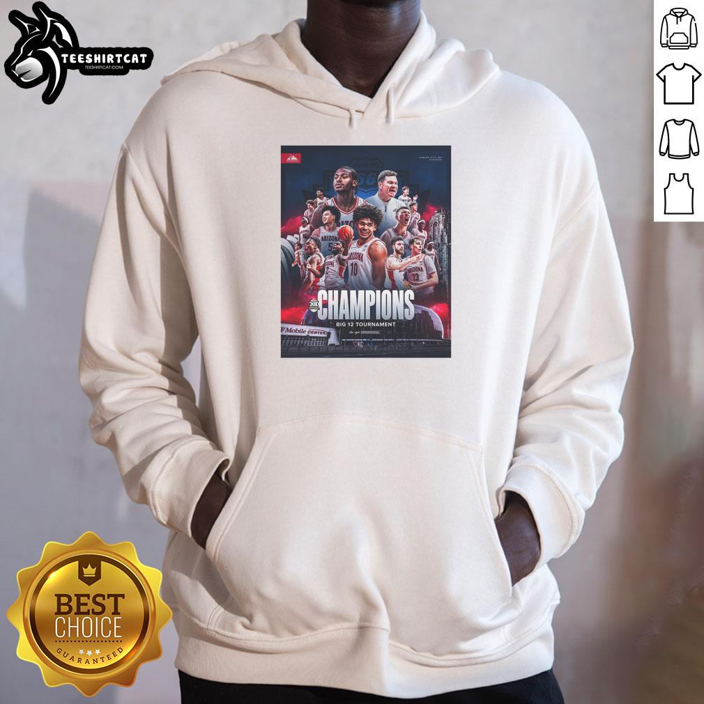 top-arizona-wildcats-big-12-tournament-2026-poster-hoodie Top Arizona Wildcats Big 12 Tournament 2026 poster hoodie featuring team colors and logo for fans.