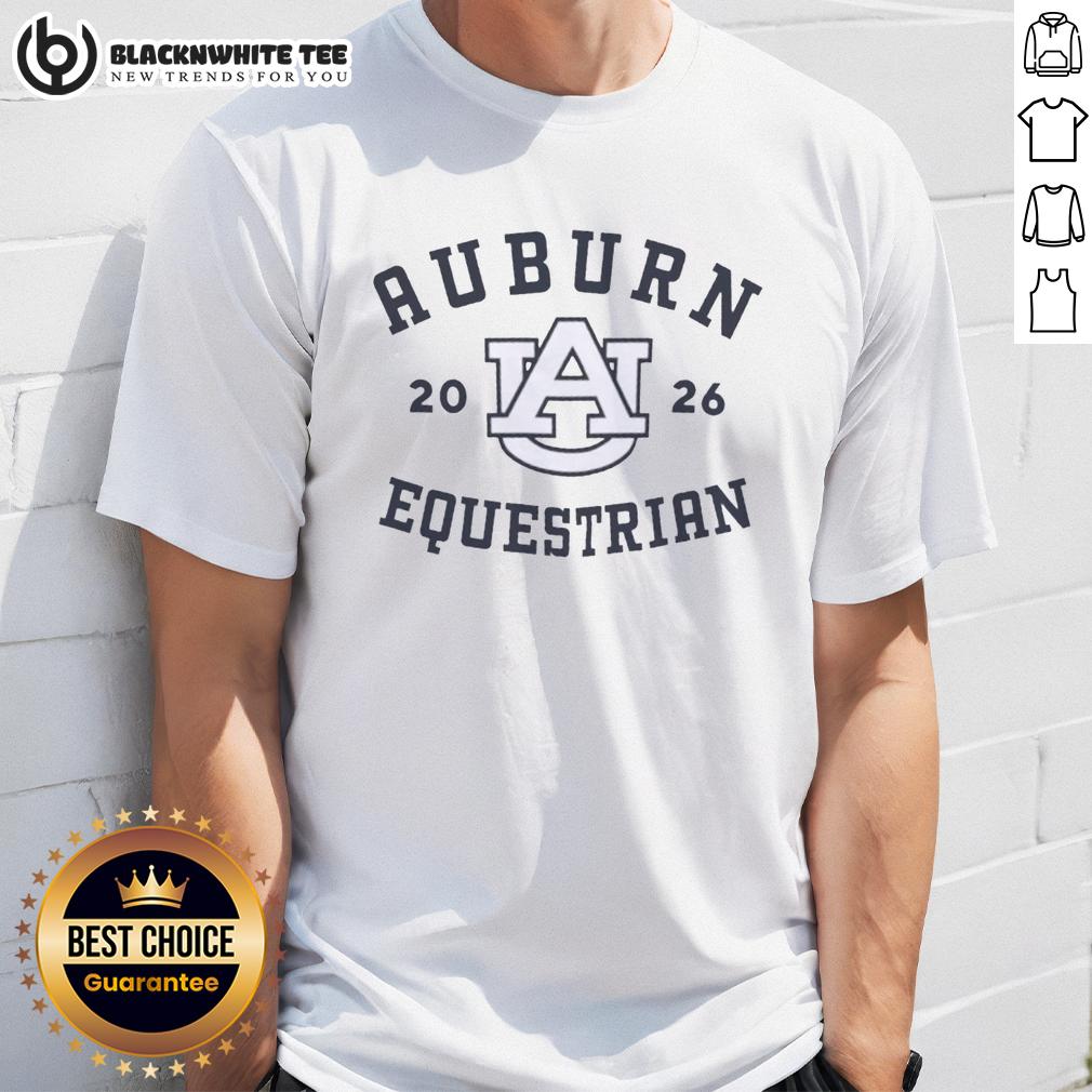 Top Auburn Equestrian 2026 Logo T Shirt Alt Text: Top Auburn Equestrian 2026 Logo T-Shirt featuring a stylish design for fans and riders of Auburn University equestrian team.