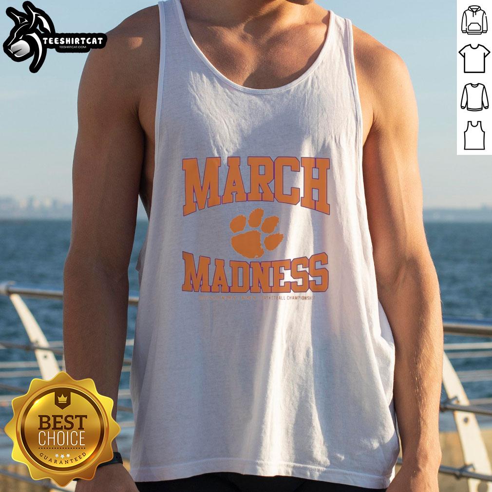 top-clemson-tigers-march-madness-ncaa-womens-basketball-championship-2026-tank-top Top Clemson Tigers March Madness NCAA Women's Basketball Championship 2026 tank top featuring bold team colors and logo.